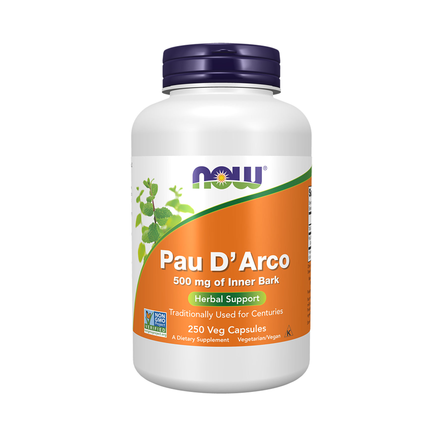 Кора мурашиного дерева NOW Foods Pau D'Arco, 250 капсул