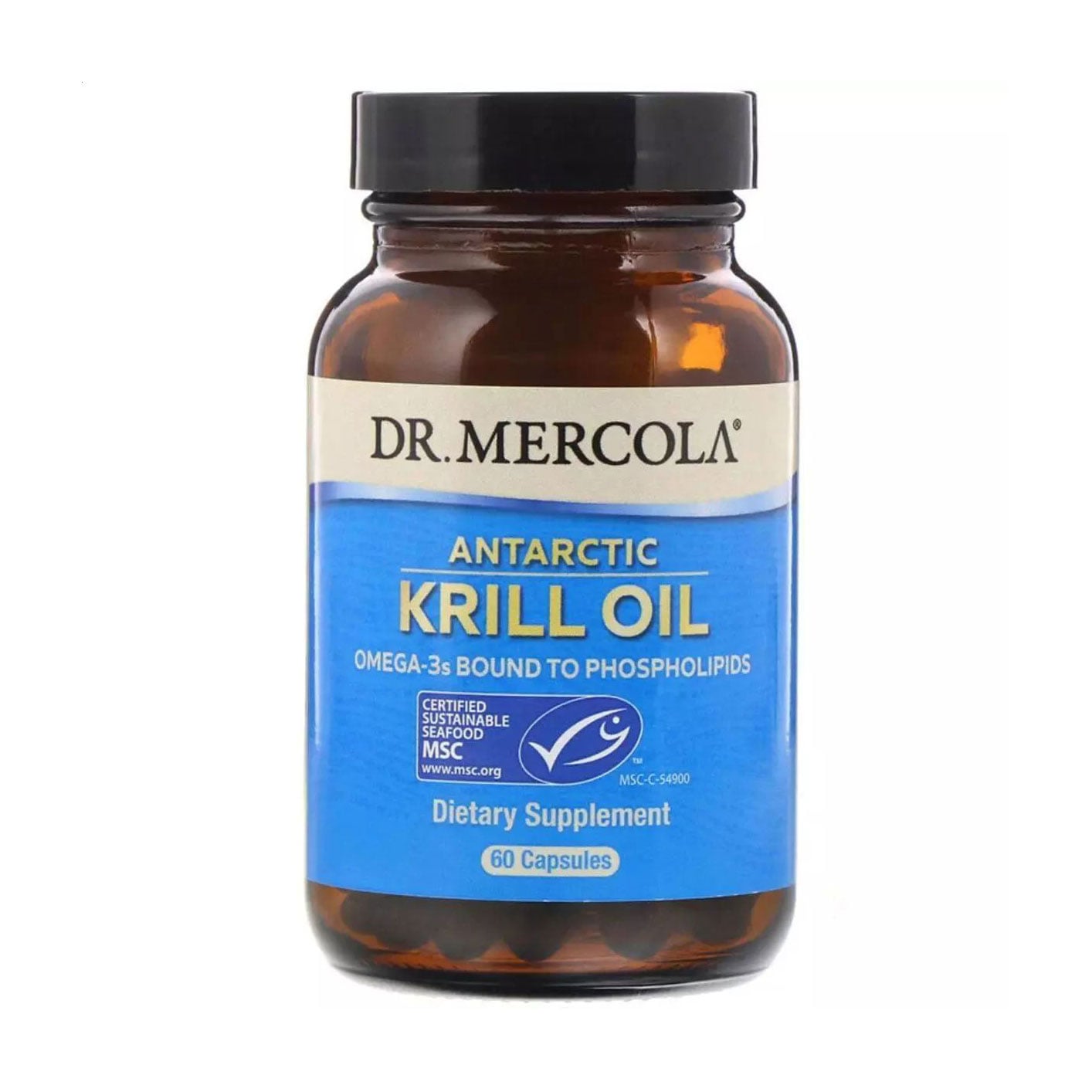 Жир антарктичного криля Dr. Mercola Antarctic Krill Oil, 60 капсул